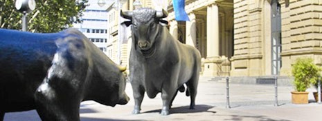 Picture of the German Stock Exchange in Frankfurt