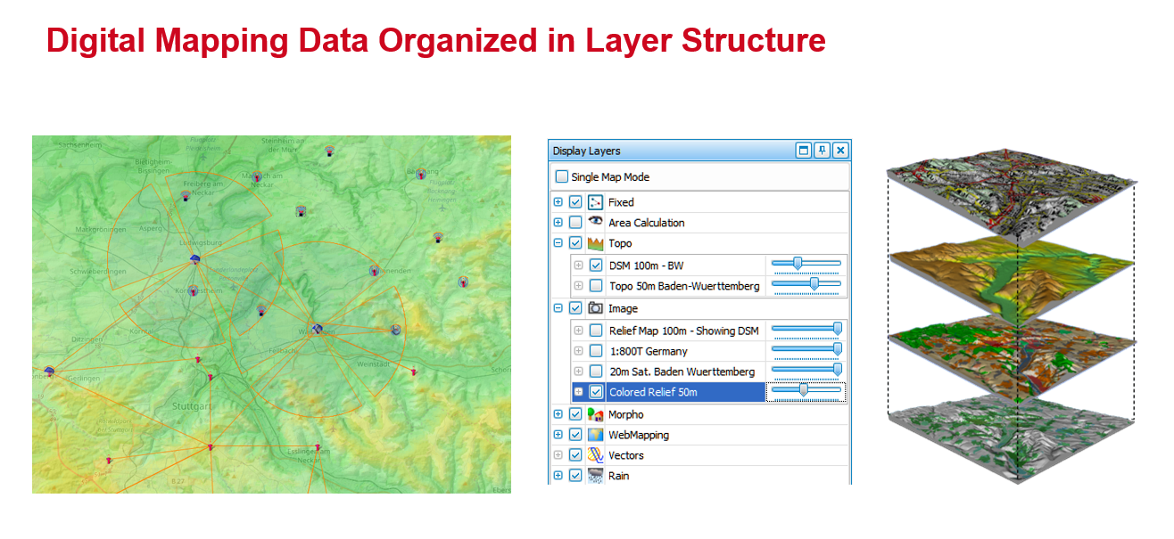 Digital mapping structure